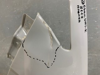 Крыло переднее левое, ориг. номер CD569F2701020101, Changan UNI-K 2020-2026