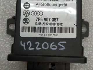блок регулировки угла наклона фар, ориг. номер 7P6907357, Volkswagen Touareg 2 поколение 2010-2014