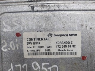 блок управления двигателем, ориг. номер 1725450132, 5WY1Z51A, SsangYong Korando 3 2010-2013
