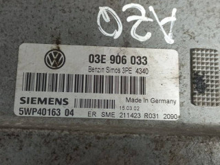 блок управления двигателем, ориг. номер 03E906033, Volkswagen Polo 4 поколение 2001-2005