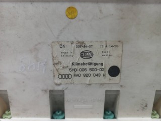 блок управления печки/климат-контроля, ориг. номер 4A0820043H, Audi S6 C4 1994-1997
