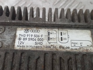 блок управления вентилятором радиатора, ориг. номер 7H0919506F, Volkswagen Transporter T5 2002-2009