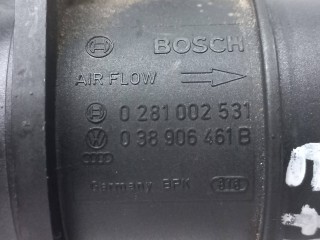 расходомер воздуха, ориг. номер 0281002531, 038906461B, Volkswagen Touran 1 поколение [рестайлинг] 2006-2010