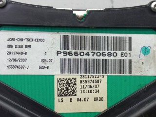 панель приборов (щиток), ориг. номер 9660470680, Peugeot 307 1 поколение [рестайлинг] 2005-2008