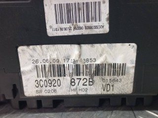 панель приборов (щиток), ориг. номер 3C0920872B, Volkswagen Passat B6 2005-2010