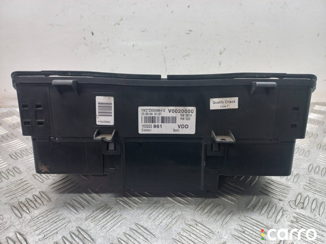 панель приборов (щиток) Volkswagen Golf 5 поколение 2003-2009, левый руль, 1K0920861, фото 3