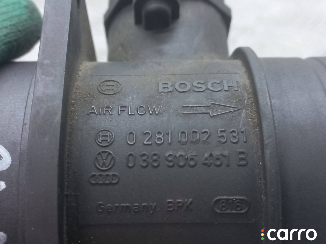 0281002531, 038906461B расходомер воздуха Volkswagen Touran 1 поколение [рестайлинг] 2008г. - фото №3