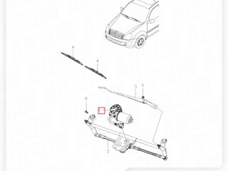 Мотор стеклоочистителя, ориг. номер ORIGINAL, ZAPCHAST, 8611008002, SsangYong Rexton 2 2006-2012