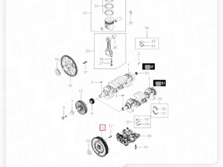 Маховик двухмассовый, ориг. номер ZAPCHAST, ANALOG, 2294701064, 1720300005, 836599, SYFW04, SsangYong Actyon 2 2010-2013