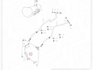 Трубка охлаждения АКПП, ориг. номер ORIGINAL, ZAPCHAST, 3685231030, SsangYong Kyron 2 2005-2007