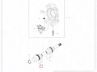 Пыльник шруса внутренний, ориг. номер ZAPCHAST, ASBT-RE, ASBT-REX, ANALOG, 413ST09A00, SsangYong Rexton