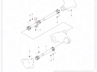 Подшипник подвесной, ориг. номер ZAPCHAST, 3320009413, ANALOG, 3320009412, NLW-DW-000, 3320008000, SsangYong Kyron 2005-2007