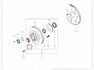 Подшипник внешний ступицы, ориг. номер ORIGINAL, ZAPCHAST, 4143203210, SsangYong Rexton
