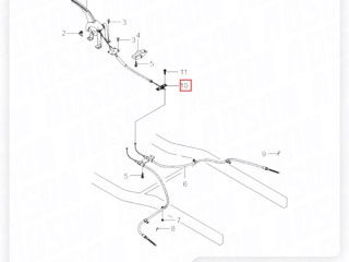 Скоба тормоза ручного, ориг. номер ORIGINAL, ZAPCHAST, 4927809001, SsangYong Rexton