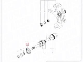 Сальник подшипника ступицы, ориг. номер ORIGINAL, ZAPCHAST, 4137401800, SsangYong Rexton