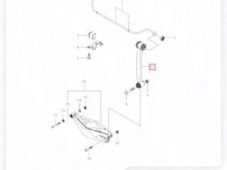 Тяга стабилизатора, ориг. номер ZAPCHAST, ANALOG, C7014LR, 1243200289, 4575021000, SsangYong Rodius