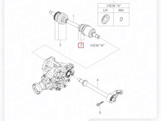 Пыльник шруса внутренний, ориг. номер ZAPCHAST, ANALOG, FG1707, 413ST34000, SsangYong Actyon 2 2010-2013
