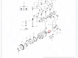 Клапан электромагнитный ТНВД, ориг. номер ZAPCHAST, ANALOG, FZD1076WY, 6650750001, 66507A0401, SsangYong Kyron 2005-2007