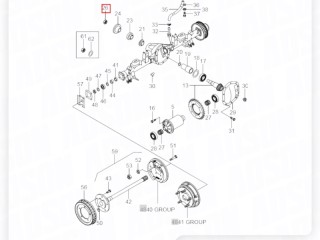 Гайка хвостовика редуктора, ориг. номер ORIGINAL, ZAPCHAST, 1048796, SsangYong Kyron 2005-2007