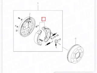 Колодки тормозные барабанные, ориг. номер ZAPCHAST, ANALOG, BS-7000, 4833005000, ST-4833005000, SsangYong Actyon Sports 2006-2012