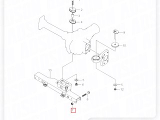 Гайка крепления, ориг. номер ORIGINAL, ZAPCHAST, 4657008001, 4657008000, SsangYong Kyron 2005-2007