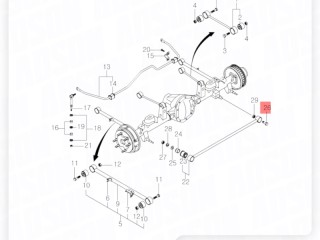 Болт тяги поперечной, ориг. номер ORIGINAL, ZAPCHAST, 9109814807, 9109814801, SsangYong Kyron 2005-2007