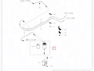 Фильтр топливный в сборе, ориг. номер ZAPCHAST, HDF962, 2247634000, 22476340A0, EEOL0006Y, LF-1919, PB191415, SY0800100001, 2247034001, 2247034000, ANALOG, ELG5489, SsangYong Actyon 2 2010-2013