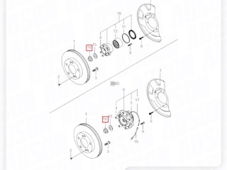 Гайка ступичная, ориг. номер ORIGINAL, ZAPCHAST, 4143121100, SsangYong Rexton