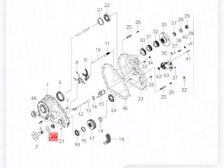 Сальник раздаточной коробки, ориг. номер ORIGINAL, ZAPCHAST, 1900044029, SsangYong Rexton