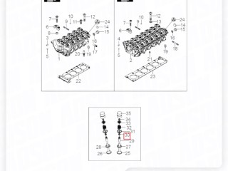 Колпачок маслосъемный, ориг. номер ORIGINAL, ZAPCHAST, 413470, 1610533158, 08647, 12-29491-01, SsangYong Kyron 2005-2007