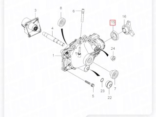 Сальник хвостовика редуктора, ориг. номер ORIGINAL, ZAPCHAST, 4316209000, SsangYong Rexton 2 2006-2012