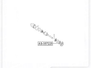 Подшипник приводного вала, ориг. номер ZAPCHAST, 4131034000, 4131034051, 4131034031, ANALOG, 4131034010, QF51C00013, NLPNS002, AS357225, SsangYong Actyon 2 2010-2013