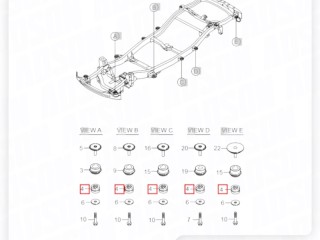 Опора рамы нижняя, ориг. номер 6011208000, 61-0020, ST2030004, SGSB004, SsangYong Kyron 2005-2007