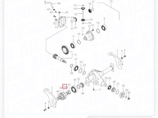 Кольцо стопорное моста, ориг. номер ORIGINAL, ZAPCHAST, 4131708000, SsangYong Rexton