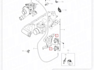 Модулятор турбины вакуумный, ориг. номер 6655403897, ORIGINAL, 6655403797, ZAPCHAST, SsangYong Kyron 2005-2007