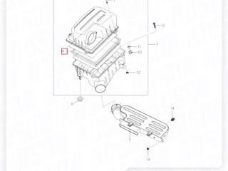 Фильтр воздушный, ориг. номер ORIGINAL, ZAPCHAST, SM2319038100, 2319038100, ADBP220111, J1320413, SsangYong Rexton G4