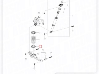 Проставка пружины нижняя, ориг. номер 4514034000, SsangYong Actyon 2 2010-2013