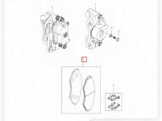 Колодки тормозные, ориг. номер MPH31, 4813008260, 48130090A2, 48130091A0, BD-3614, WS247000, BB0234, PN0103, SM-BPH036, SsangYong Kyron 2005-2007