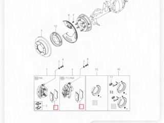 Колодки тормозные, ориг. номер MPD13, 48413090A0, 48413090A1, NP6107, BD-7000, WS251100, PN0440, KT3366STD, CKKS-2, BB0225, NP-6103, SsangYong Kyron 2005-2007