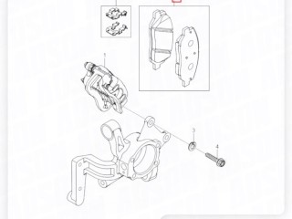 Колодки тормозные, ориг. номер MPH39, 48413341A0, 48413340A0, BB0418, BD-3634, NP6020, WS273500, SsangYong Actyon 2 2010-2013