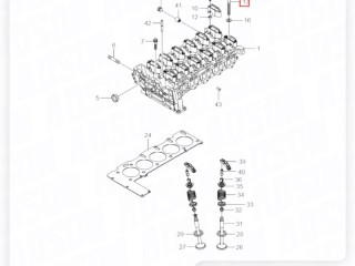 Болт ГБЦ комплект, ориг. номер 6659901112, 6659901012, 6659900412, 6659900512, BK2373, SsangYong Rexton
