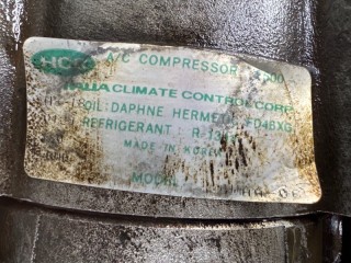 Компрессор кондиционера, ориг. номер 97610H1003, Hyundai Terracan 1 2001-2004
