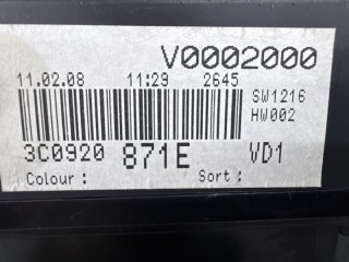 Щиток приборов, ориг. номер 3C0920871E, Volkswagen Passat B6 2005-2010