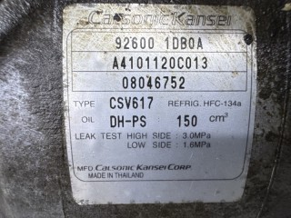 Компрессор кондиционера, ориг. номер 926001DB0A, Nissan Qashqai J10 2006-2010