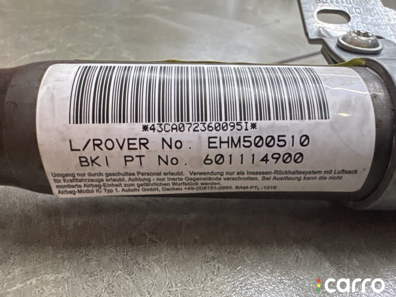 Шторка безопасности левая Land Rover Discovery 3 2004-2009, левый руль, EHM500510, фото 2