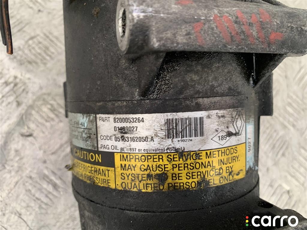 Компрессор кондиционера Renault Laguna 2 2001-2005, 1.9 л, 8200053264, фото 4