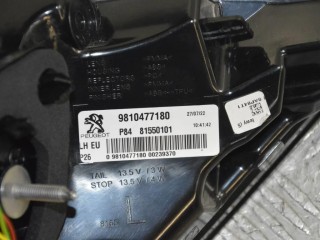Фонарь задний левый, ориг. номер 9810477180, Peugeot 3008 2016-2020