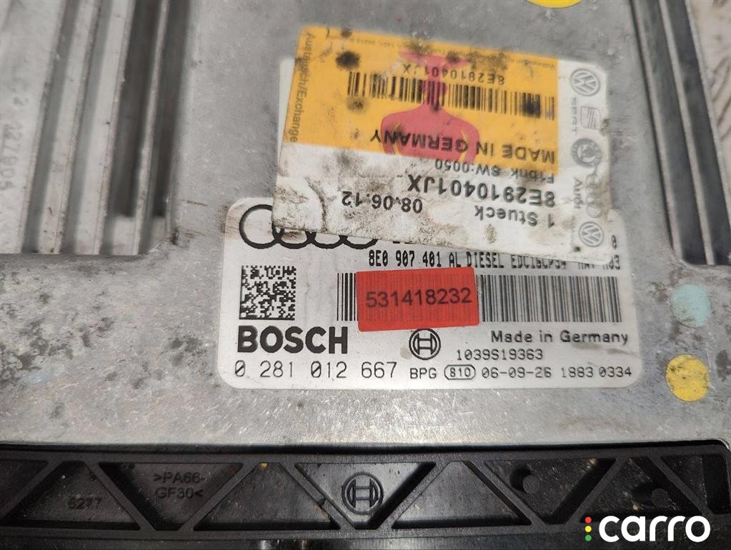 Блок управления двигателем Audi A4 2000-2006, 8E0907401AL, фото 3