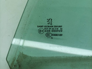 стекло двери задней левой, Peugeot 407 1 поколение 2004-2008
