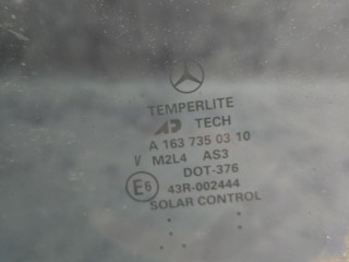 стекло двери задней левой, ориг. номер A1637350310, Mercedes-Benz M W163 [рестайлинг] 2001-2005